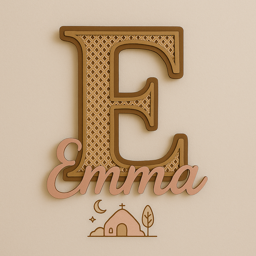 Lettre prénom personnalisée – Déco murale pour chambre d’enfant ou naissance