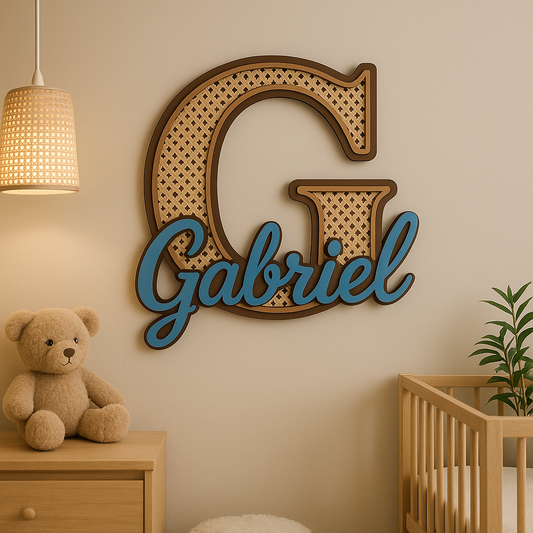 Lettre prénom personnalisée – Déco murale pour chambre d’enfant ou naissance