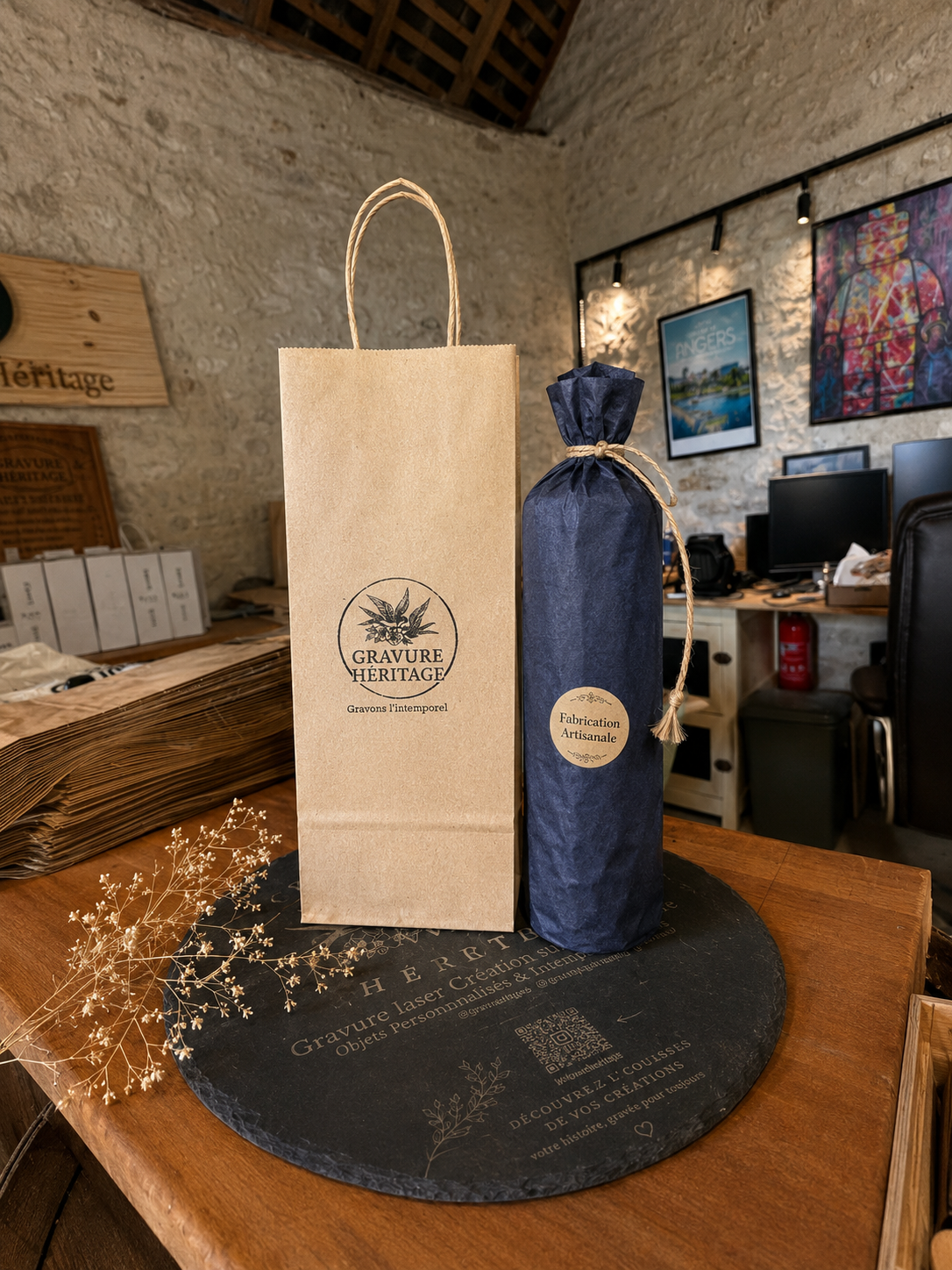Gourde personnalisée « Caterina à Saumur »