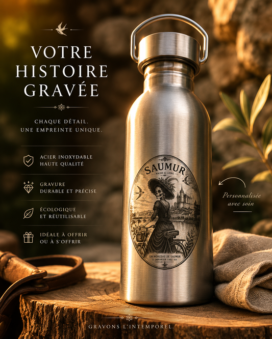 Gourde personnalisée « Caterina à Saumur »