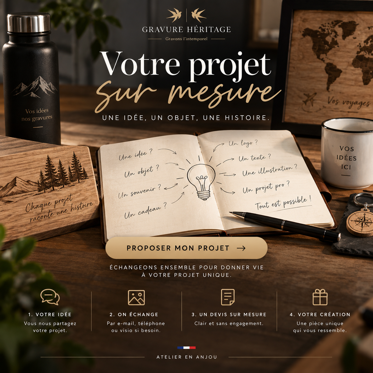 Votre projet sur mesure – Donnez vie à votre idée
