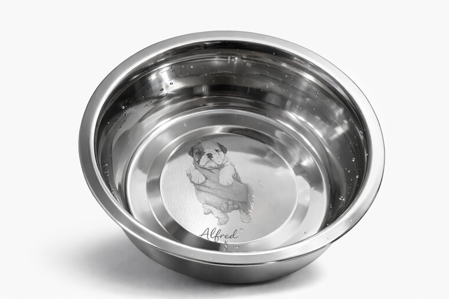 Gamelle personnalisée pour chien ou chat – Photo gravée & prénom